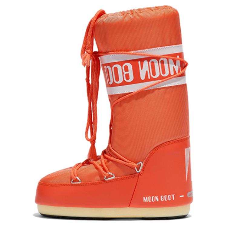 Moon Boot Moon Boot Icon Height Increasing Nylon Crew Snow Boots Unisex Orange