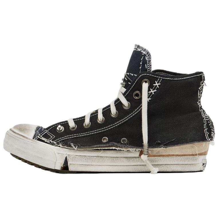 Maison Margiela Loved To Death Loved To Death High top Canvas Shoes Women's Black