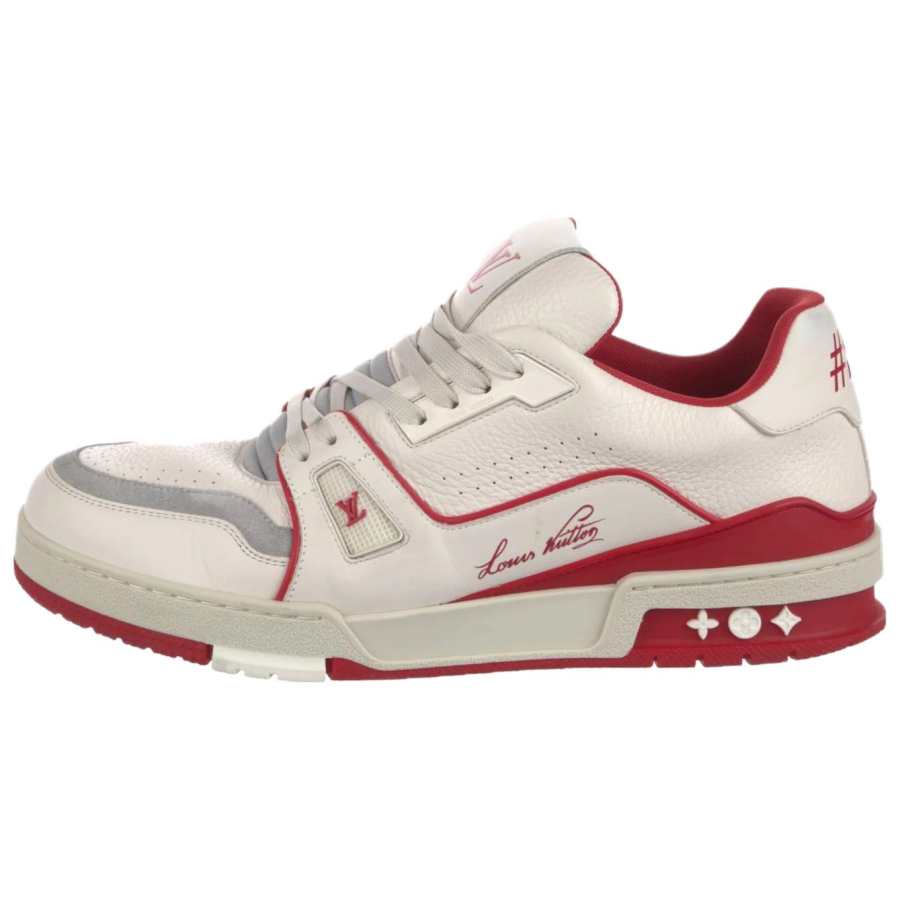 LOUIS VUITTON LOUIS VUITTON Lv Trainer Sneakers 'White Red Grey'