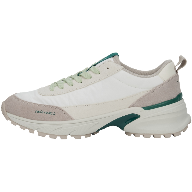 CKJ CALVIN KLEIN JEANS Jeans25 Low top Casual Shoes Men's White Green