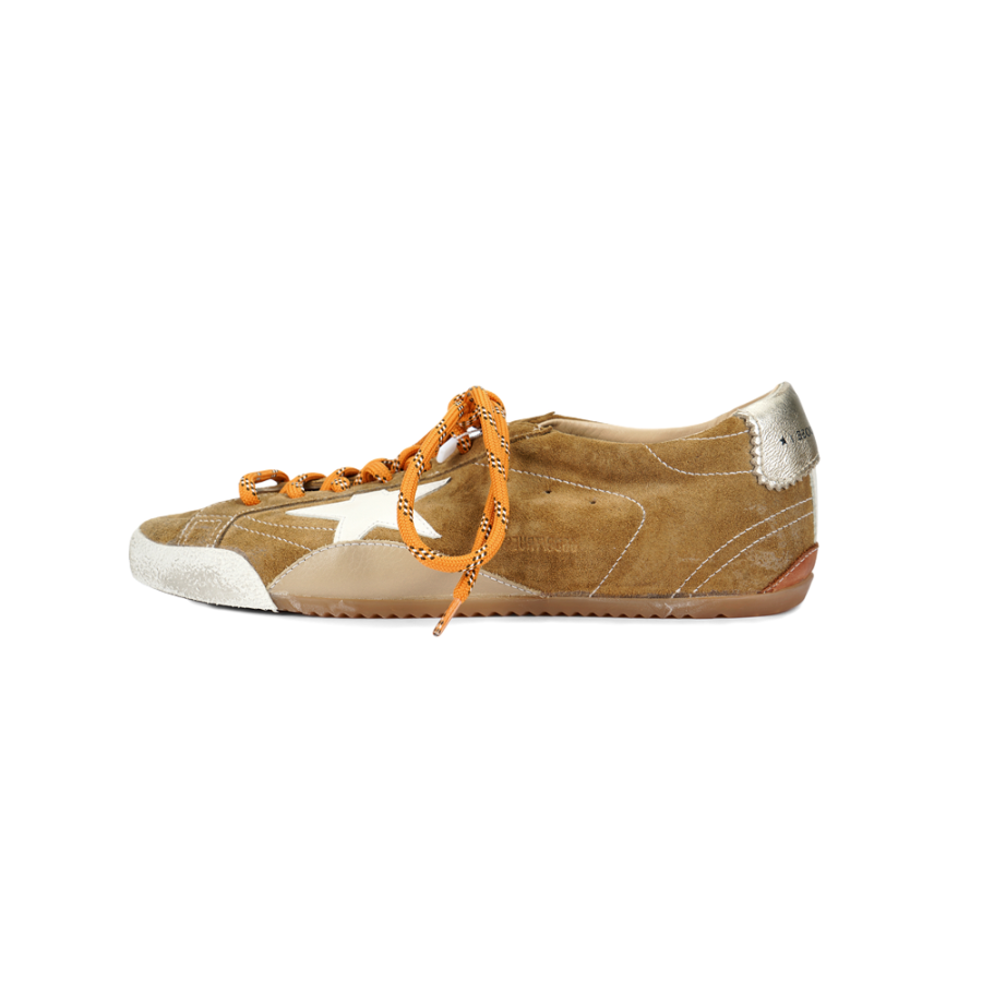 Golden Goose True Star Cow Leather Low top Casual Shoes Women's Tobacco