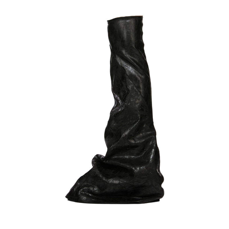 Rick Owens DRKSHDW Fetish Denim Over the knee Boots Women's Black