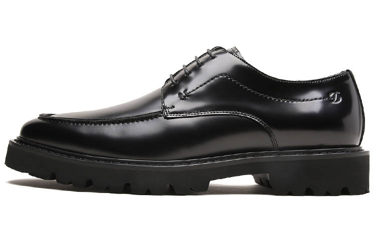 S.T.Dupont S. T.DUPONT Top Grain Cow Leather Dress Shoes Men's Black