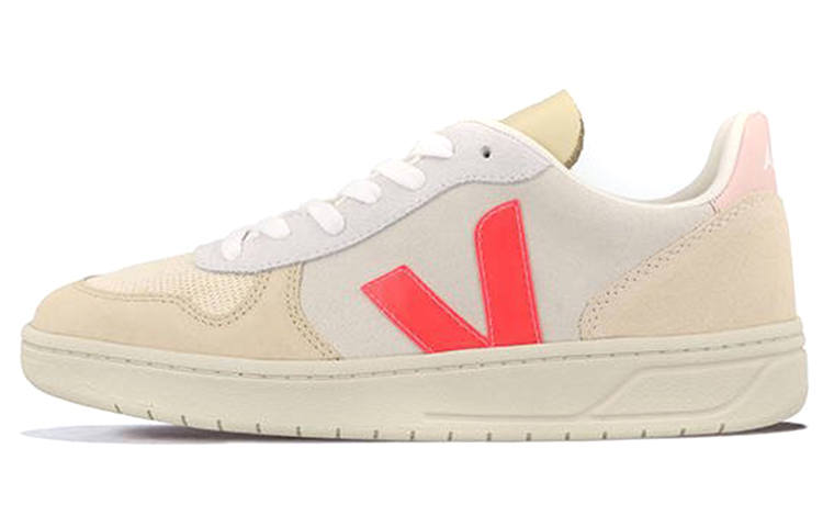 VEJA VEJA V 10 Lace Up 'Beige Neon Pink'