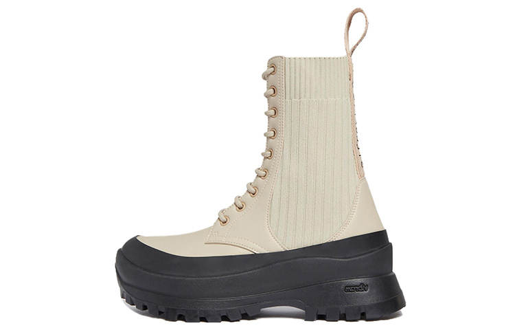 Stella McCartney Chelsea Knit Lace Up Trace Boots Women's