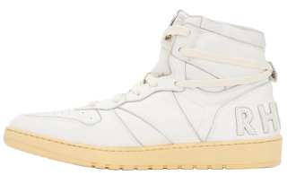 RHUDE Rhecess Hi Casual High Board High top Skateboard Shoes Men's White