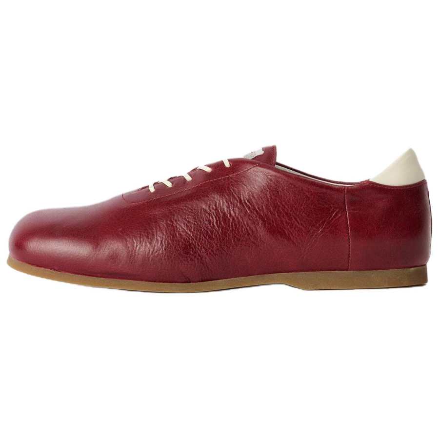 OUR LEGACY Sneak In Cow Leather, Leather Low top Casual Shoes Unisex Red