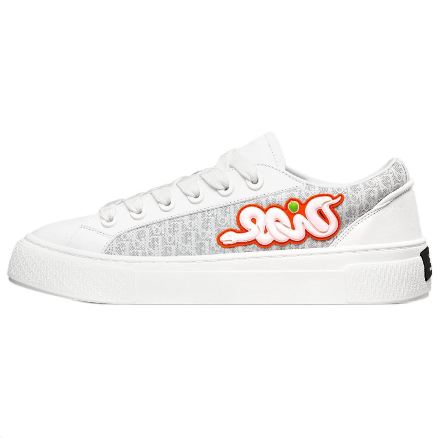DIOR B33 Collaboration And Low top Skateboard Shoes Men's White Limited Edition Numbered Edition