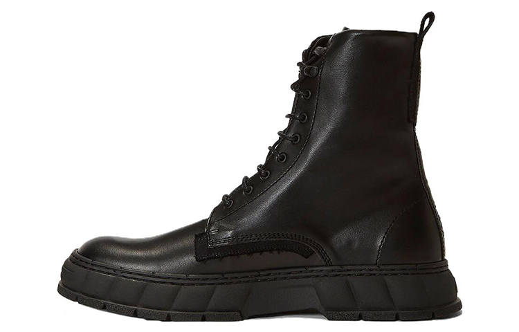 VIRÓN 1992 Leather Ankle Boots Unisex Black