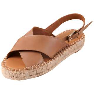 ALOHAS Leather One Strap Sandals 3cm Women's Brown