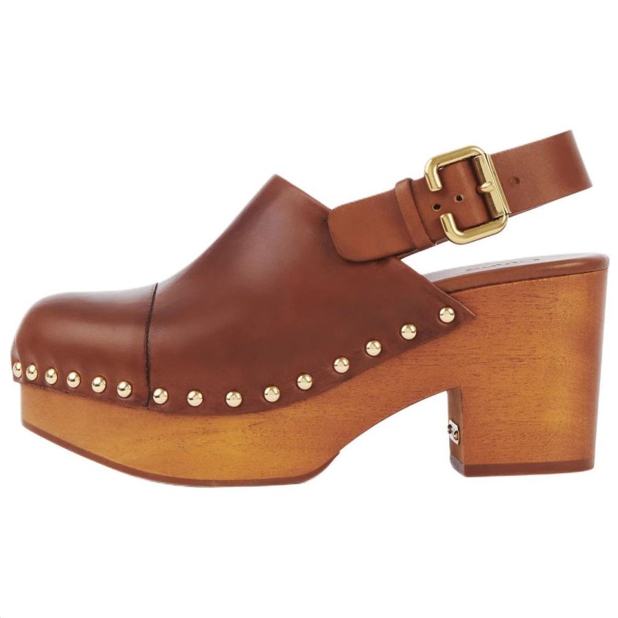 Chloé Chloe Jeannette Chunky Heel High Heels 8cm Women's Brown