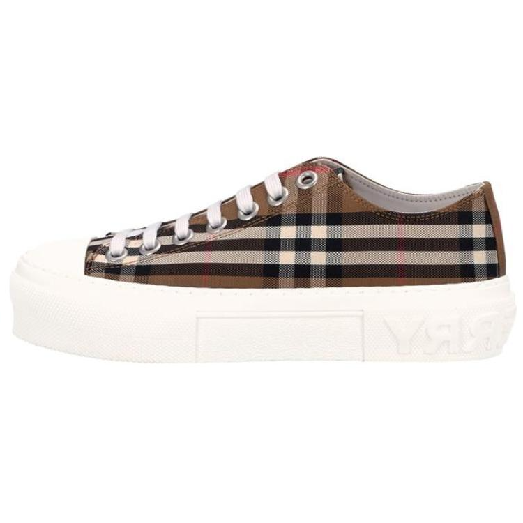 Burberry Jack Low top Canvas Shoes Women's Brown