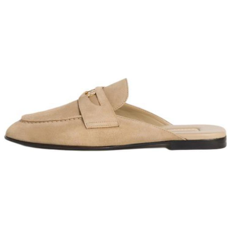MIU MIU Closed Toe Slippers Women's Light Umber