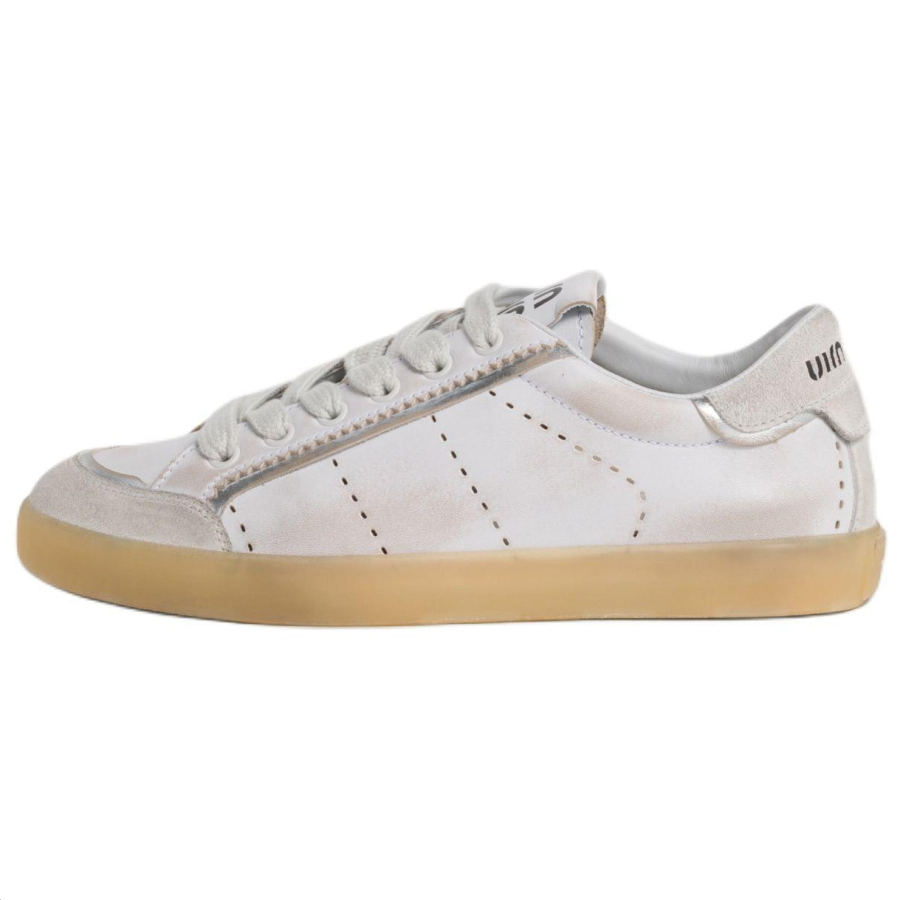 MIU MIU Leather Low top Skateboard Shoes Women's White