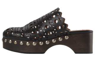 Alaia Rubber Sole Closed Toe Slippers Women's Black