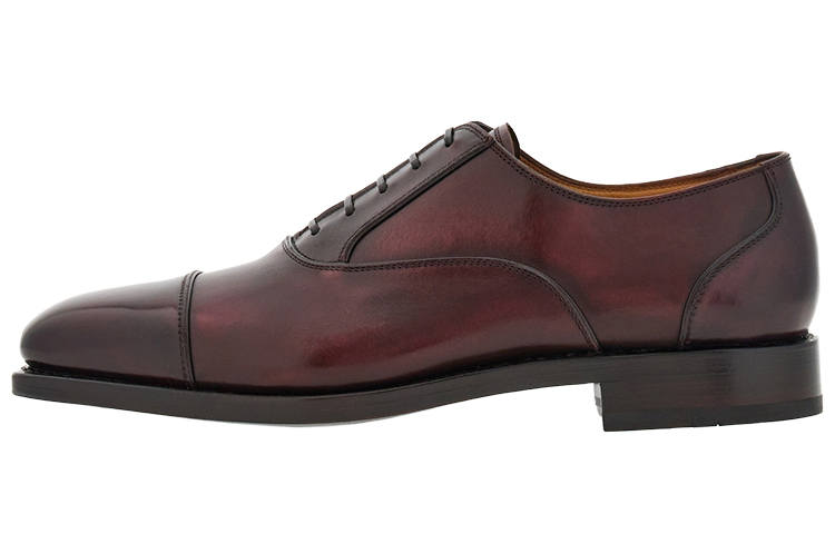 Ferragamo FERRAGAMO Square-toe Leather Oxford Shoes