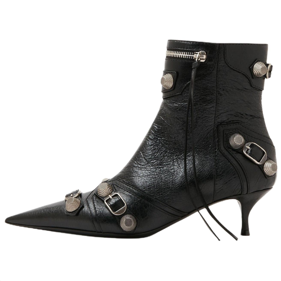 Balenciaga Cagole Pointed Toe Ankle Boots Women's