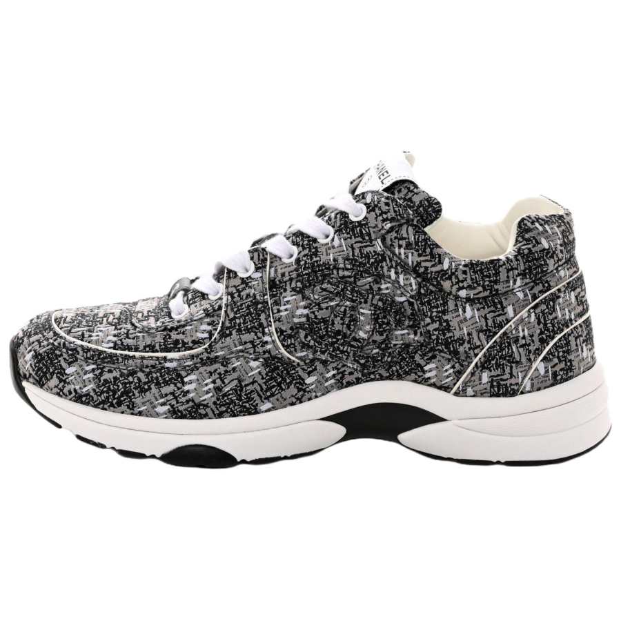 Chanel Wmns Sport Runner Sneaker 'Grey Tweed' Women's