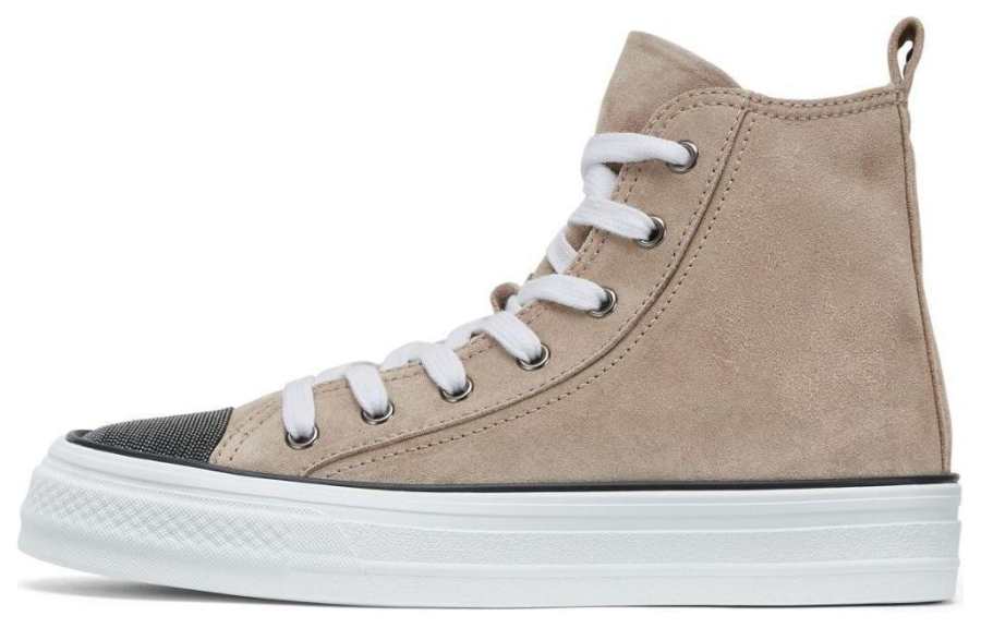 Brunello Cucinelli panelled lace-up sneakers Women's