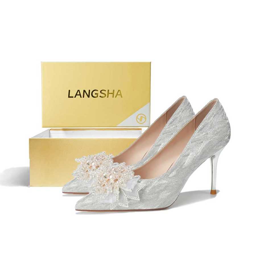 Lanza French Premium Aesthetic Romantic Ambient Banquet Formalwear High Heels Women's