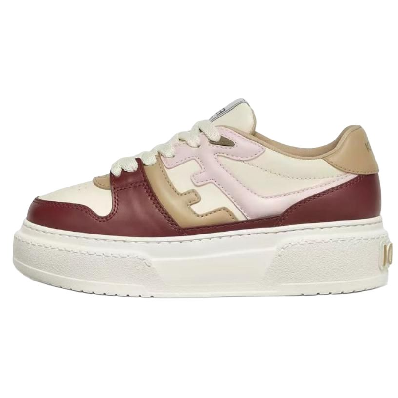 FENDI Match Low top Skateboard Shoes 5cm Women's White