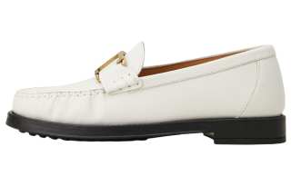 TOD'S Leather Slip on Casual Shoes Women's White