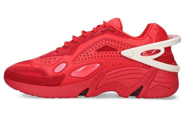 RAF SIMONS Cylon 21 Leather Low top Casual Shoes Men's Red