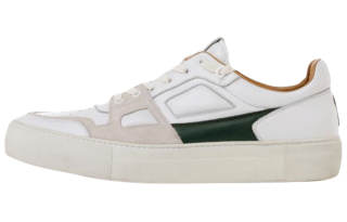 AMIPARIS De Coeur Leather Low top Stylish Skateboarding Shoes Unisex White Green