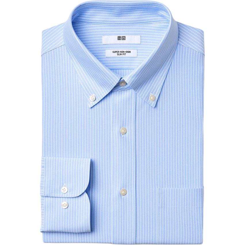 UNIQLO Shirts Men's Sky Blue Moderate