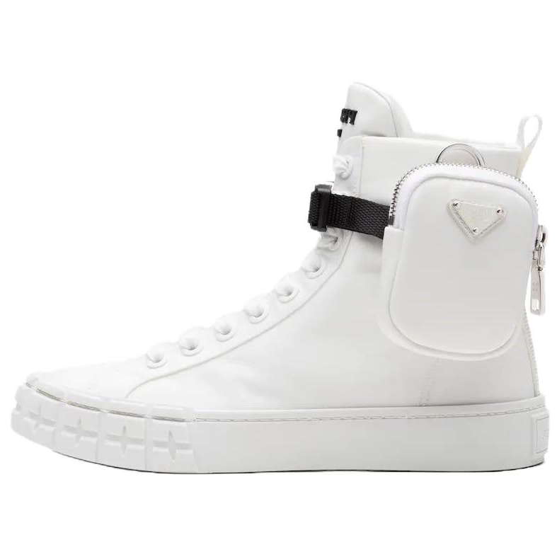 PRADA PRADA Wheel Re Nylon Hight Sneakers 'Off White' Women's