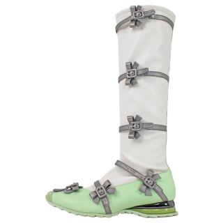 KIKO KOSTADINOV Leather Knee high Boots Women's White