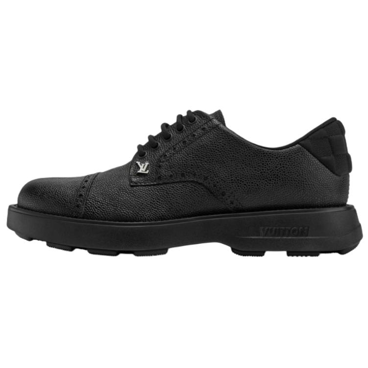 LOUIS VUITTON BASTILLE Cow Leather Casual Shoes Men's Black