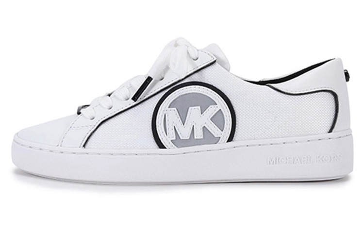 MICHAEL KORS Textile, Leather Low top Stylish Skateboarding Shoes Women's White