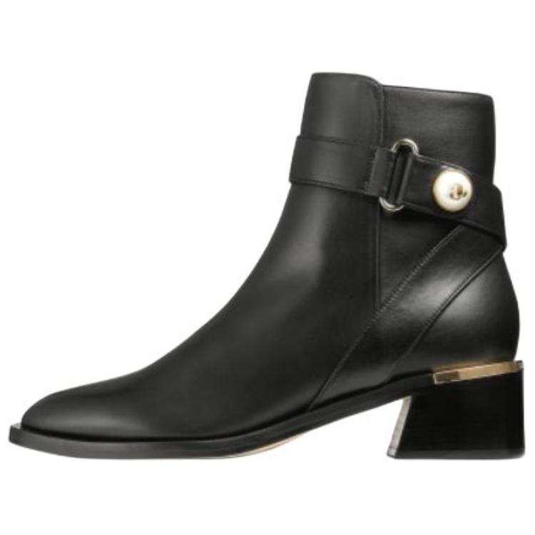 Jimmy Choo Noor Cow Leather Ankle Boots 4cm Women's Black