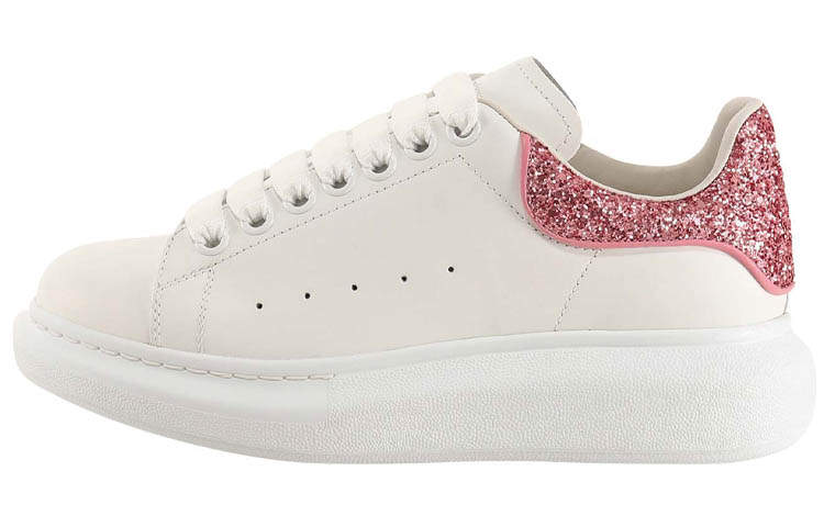 Alexander McQueen Oversized Sneaker 'Beige Pink Glitter' Women's