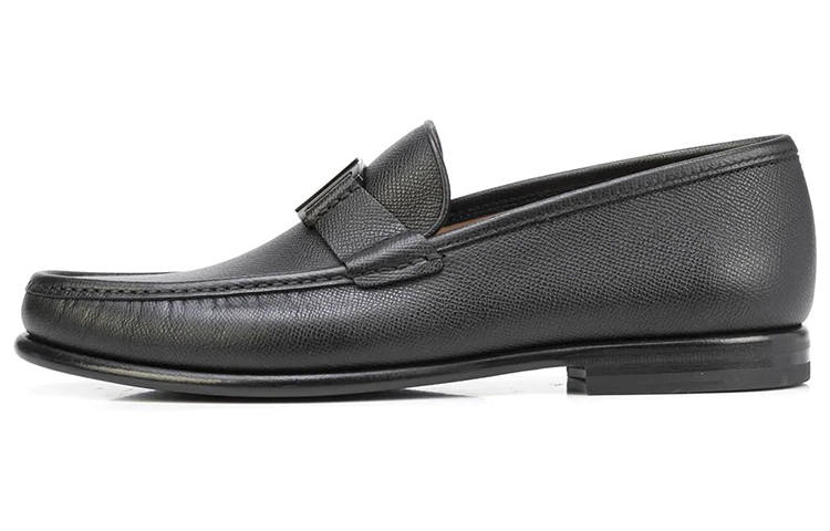 FERRAGAMO Gancini Men's Casual Shoes Men's Black