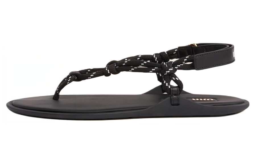 MIU MIU One Strap Sandals Women's Black