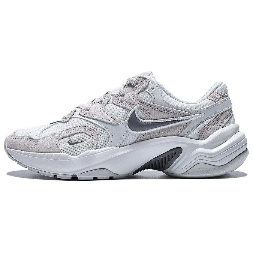 Nike Nike AL8 Textile, Split Cow Leather Casual Shoes Women's Light Gray Umber White