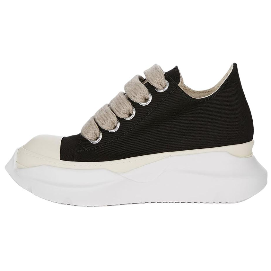 Rick Owens DRKSHDW JUMBOLACE Low top Canvas Shoes 7cm Men's Black