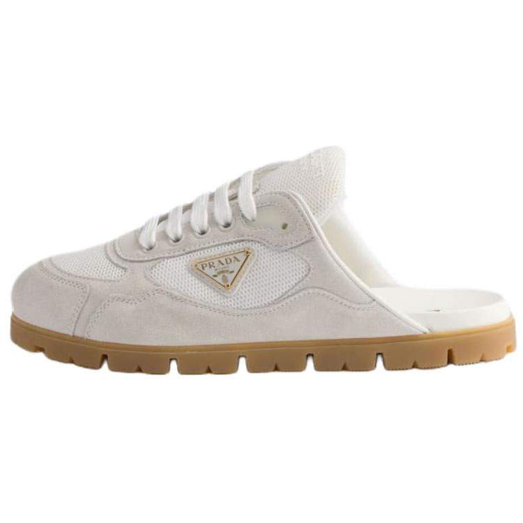PRADA PRADA Rubber Sole Closed Toe Slippers Women's White