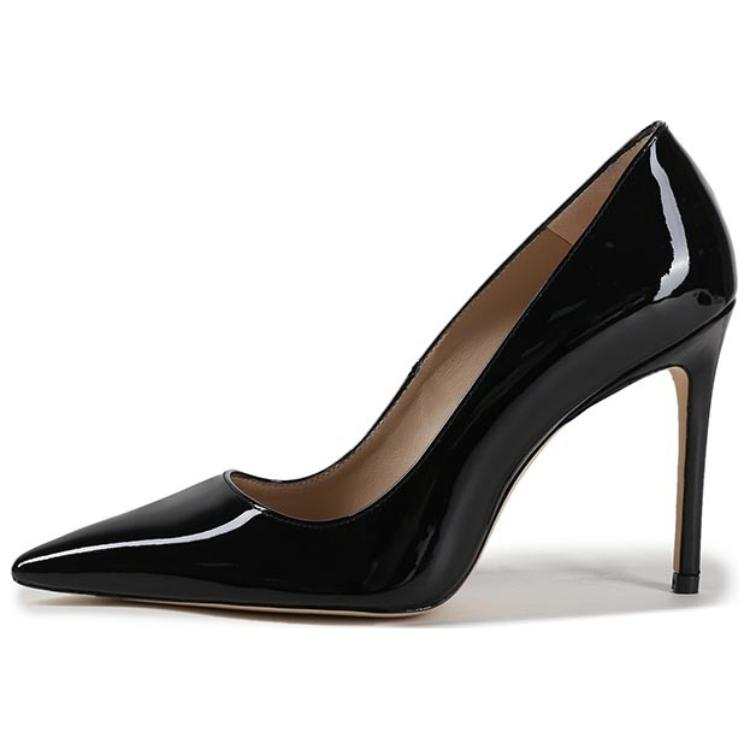 Stuart Weitzman Stuart Weitzman/SW Slip on Slim Heel High Heels 10cm Women's Black