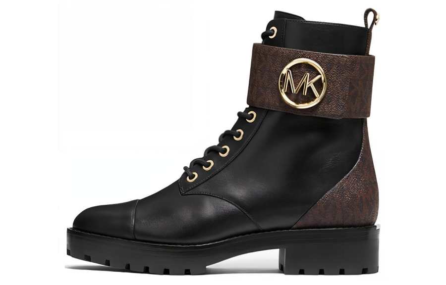 MICHAEL KORS Michael MICHAEL KORS Logo print Combat Boots Women's