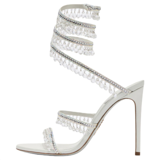 RENE CAOVILLA Cleo One Strap Sandals Women's White