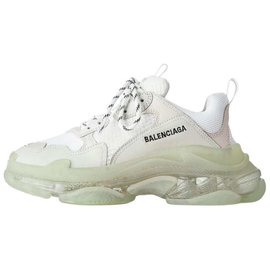 Balenciaga Triple S Clear Sole Low top Chunky Sneakers Men's Green
