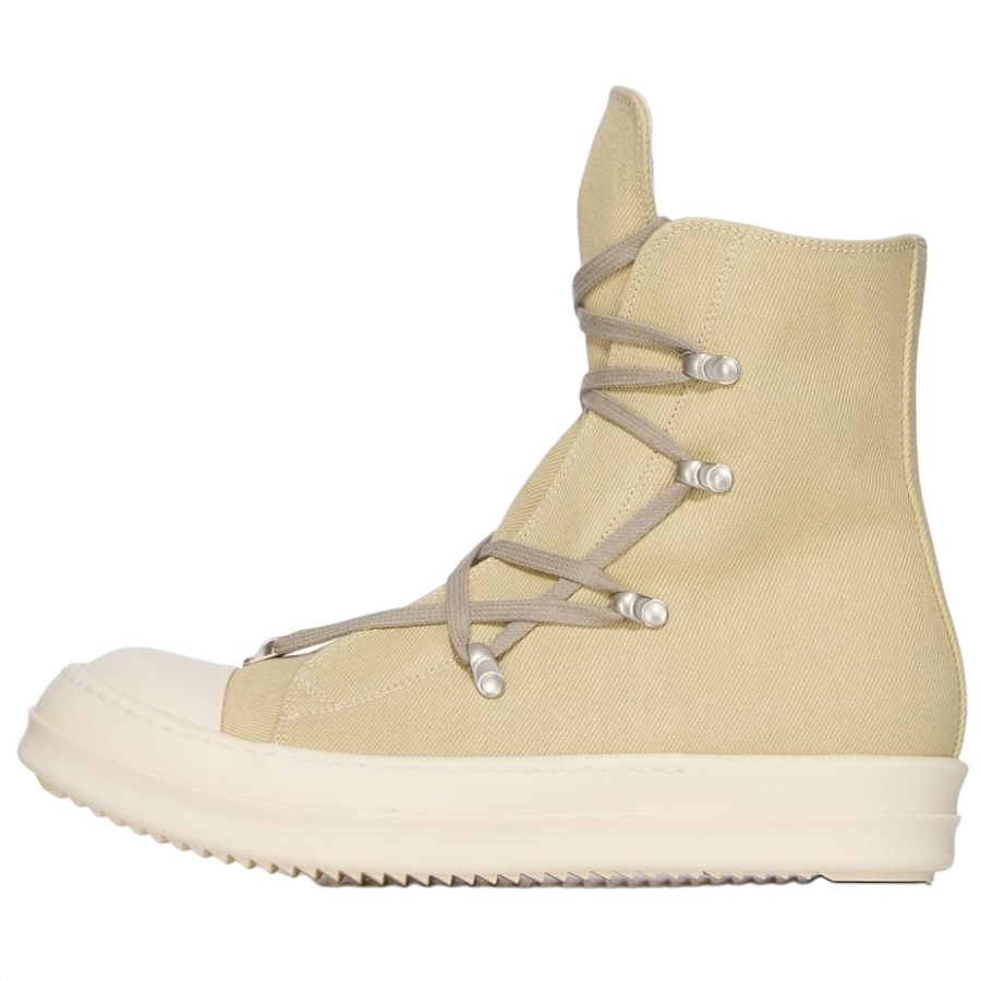 Rick Owens DRKSHDW High top Canvas Shoes Women's Beige
