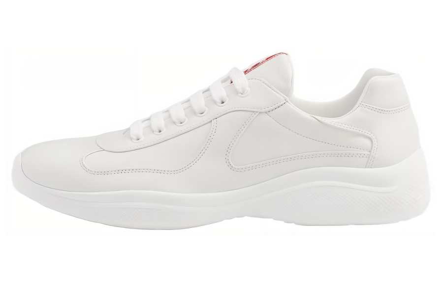 PRADA PRADA America's Cup Leather Low top Casual Shoes Men's White