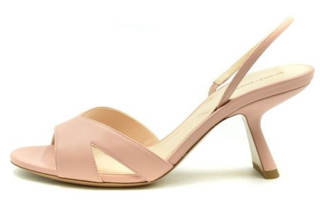 NICHOLAS KIRKWOOD Suede High Heel One Strap Sandals Women's Pink