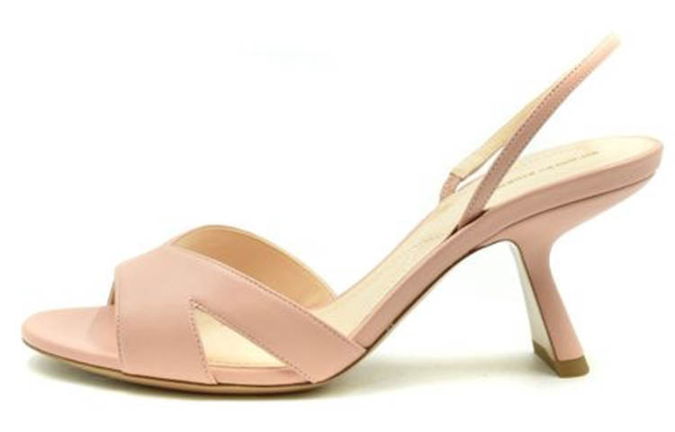 NICHOLAS KIRKWOOD Suede High Heel One Strap Sandals Women's Pink