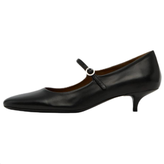 Marsèll Spianata Leather Slim Heel Mary Jane Shoes Women's Black