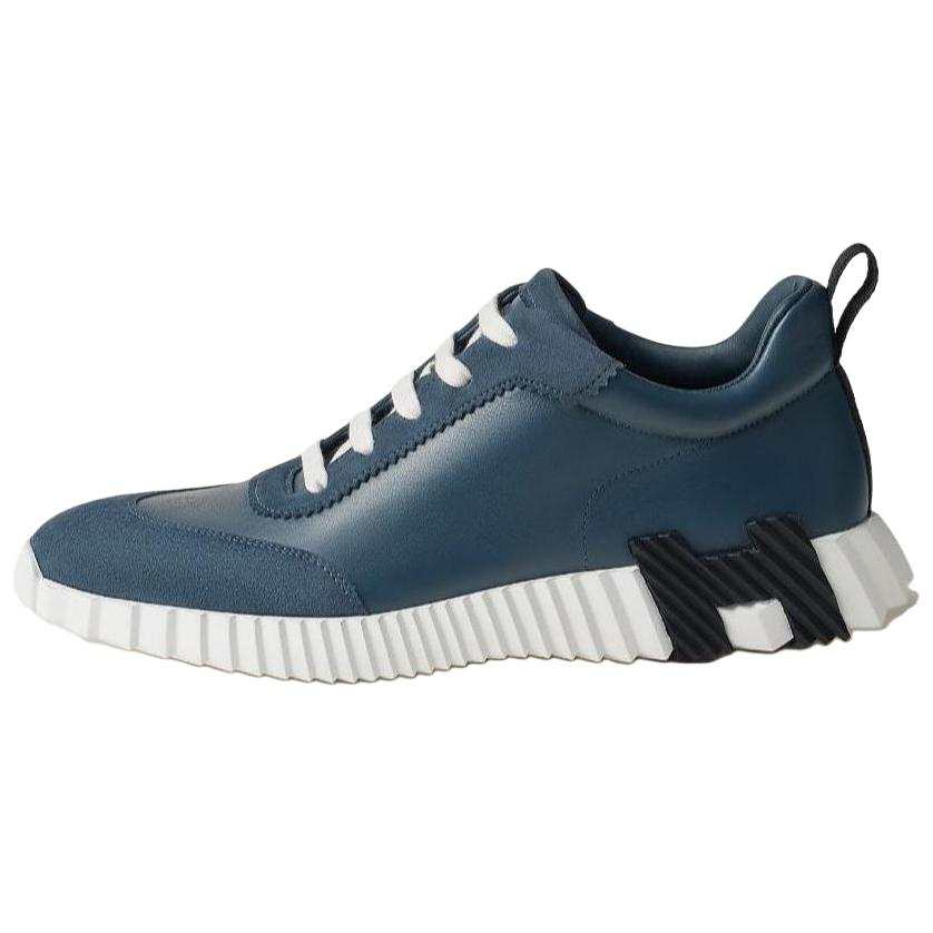 HERMES HERMES Bouncing Low top Casual Shoes Men's Blue